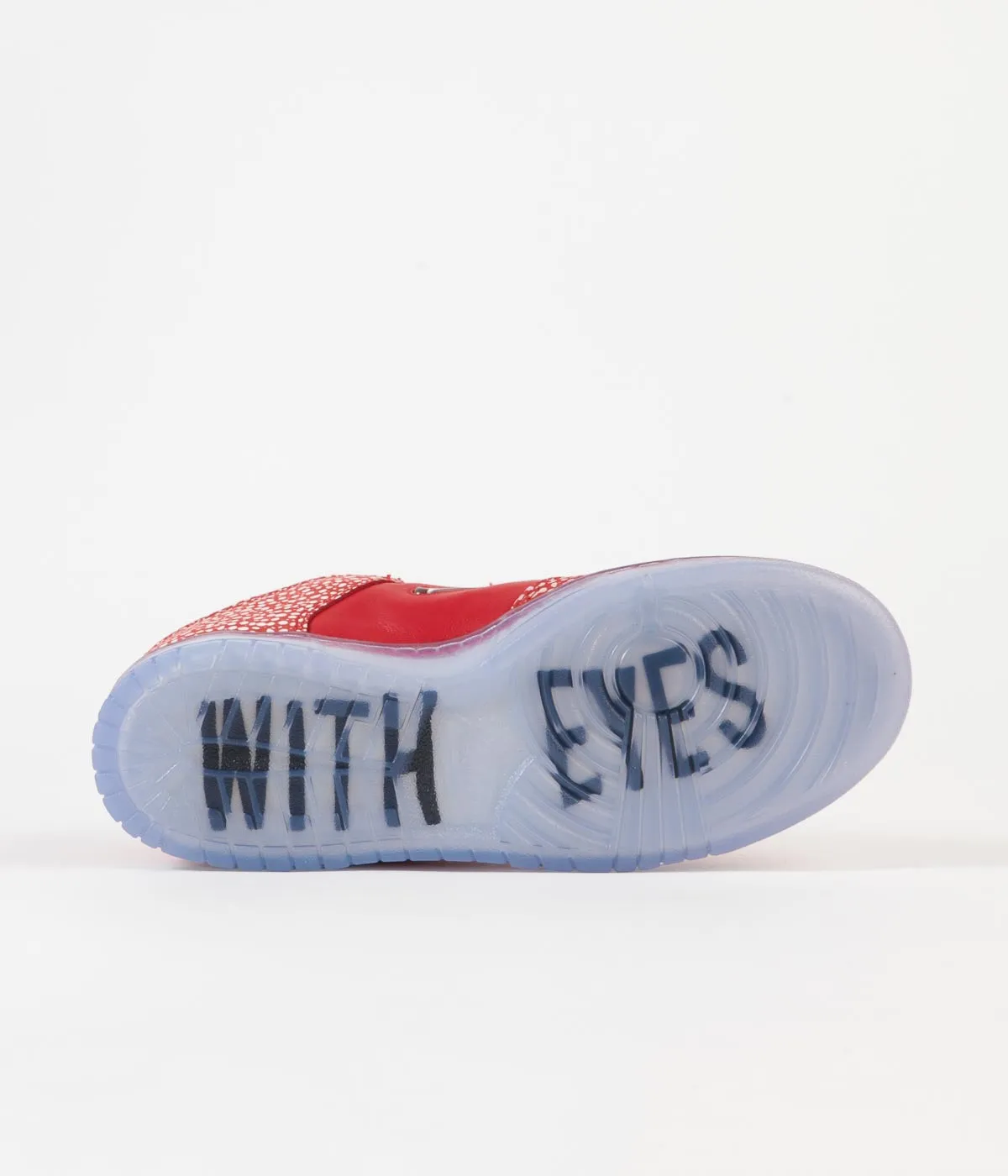 Nike SB x Stingwater Dunk Low OG Shoes - Chile Red / Clear - White - Sail
