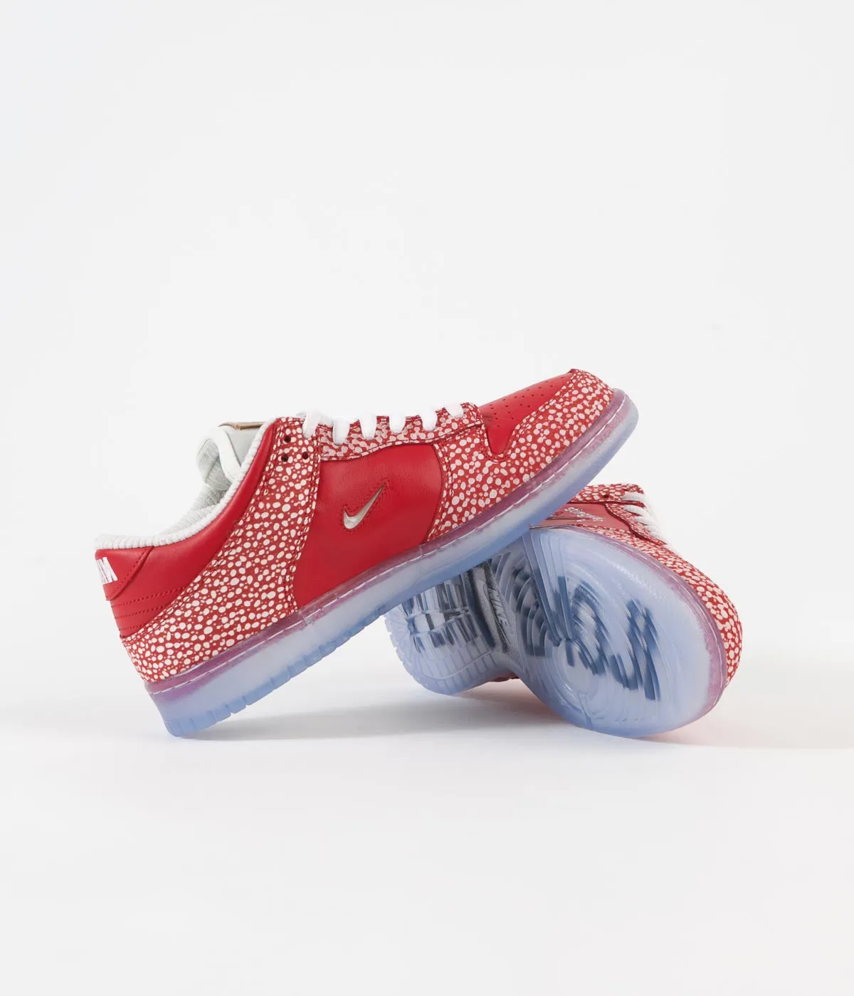 Nike SB x Stingwater Dunk Low OG Shoes - Chile Red / Clear - White - Sail
