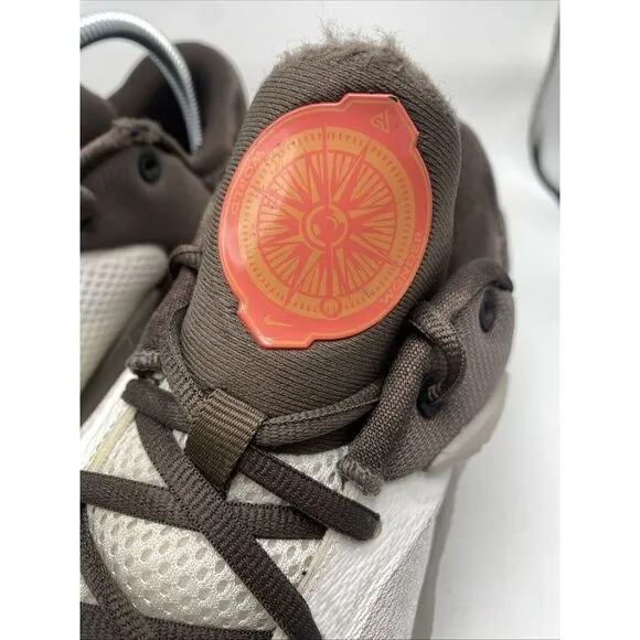 Nike Zoom Freak 4 Men Size 9.5 Gray Orange Letter Bros Basketball Shoes 3740
