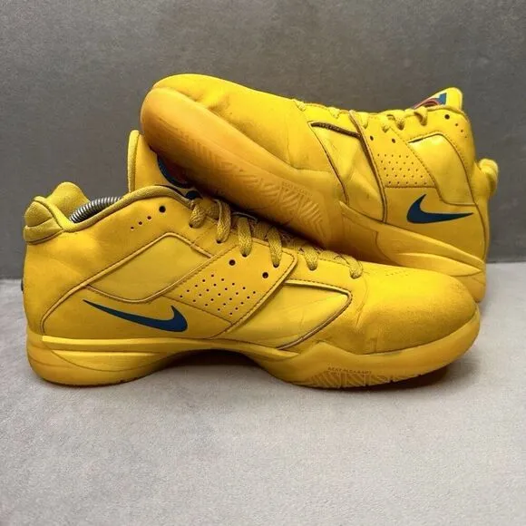 Nike Zoom KD 3 Mens Size 10.5 Basketball Shoes Vibrant Yellow Blue Christmas