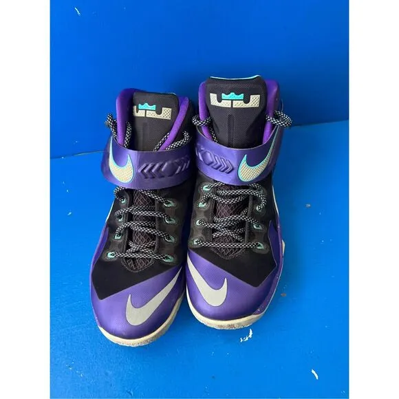 Nike Zoom Lebron Soldier VIII Purple Grape Basketball Shoes #653641-505 Sz 11.5