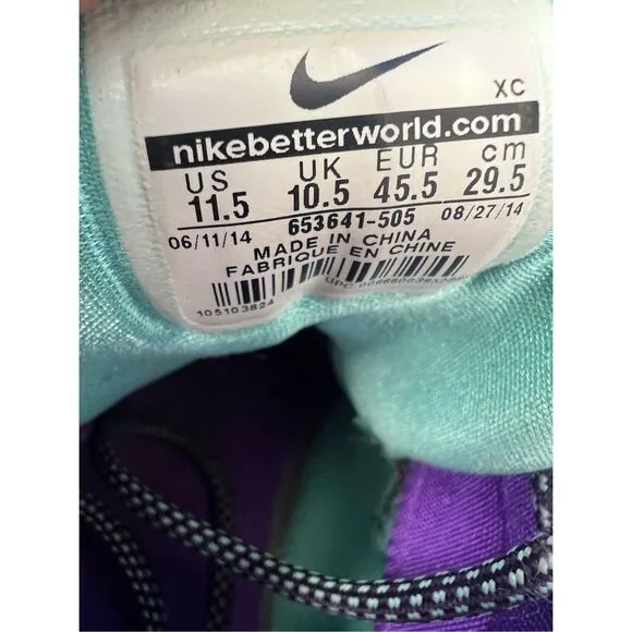 Nike Zoom Lebron Soldier VIII Purple Grape Basketball Shoes #653641-505 Sz 11.5