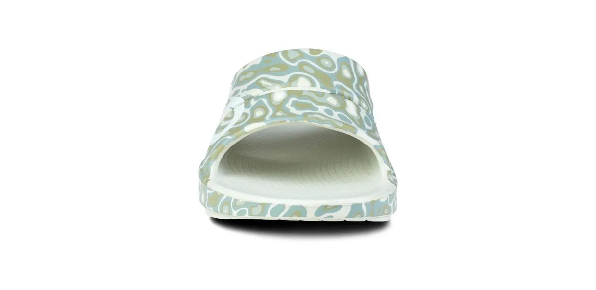 Oofos Ooahh Sport Recovery Sandale, unisex, cosmic grey/watercamo