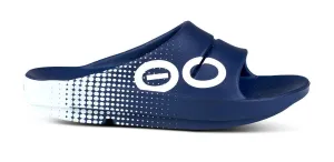 Oofos Ooahh Sport Recovery Sandale, unisex, navy/matrix