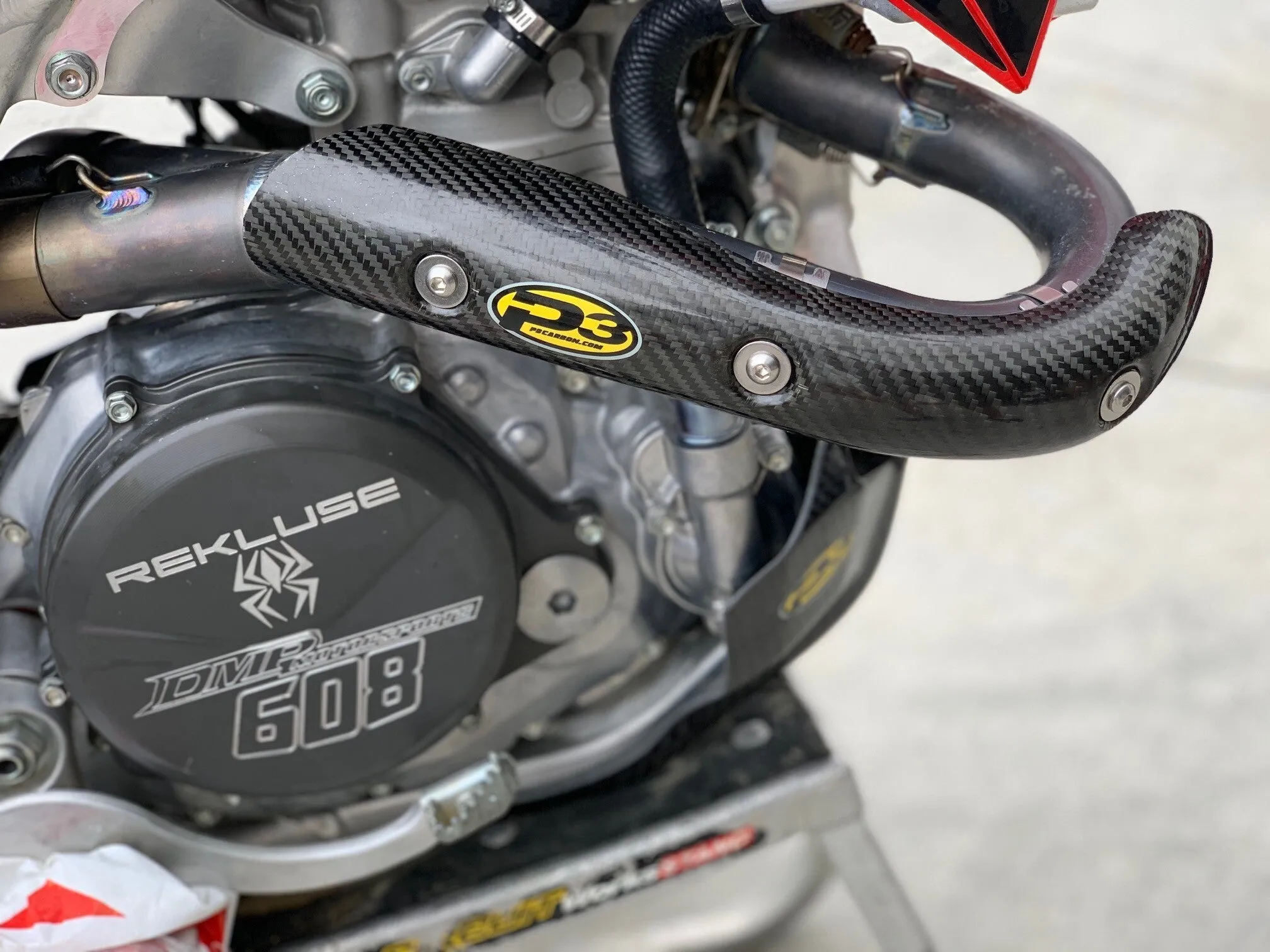 P3 205074 Carbon Fiber Header Heat Shield