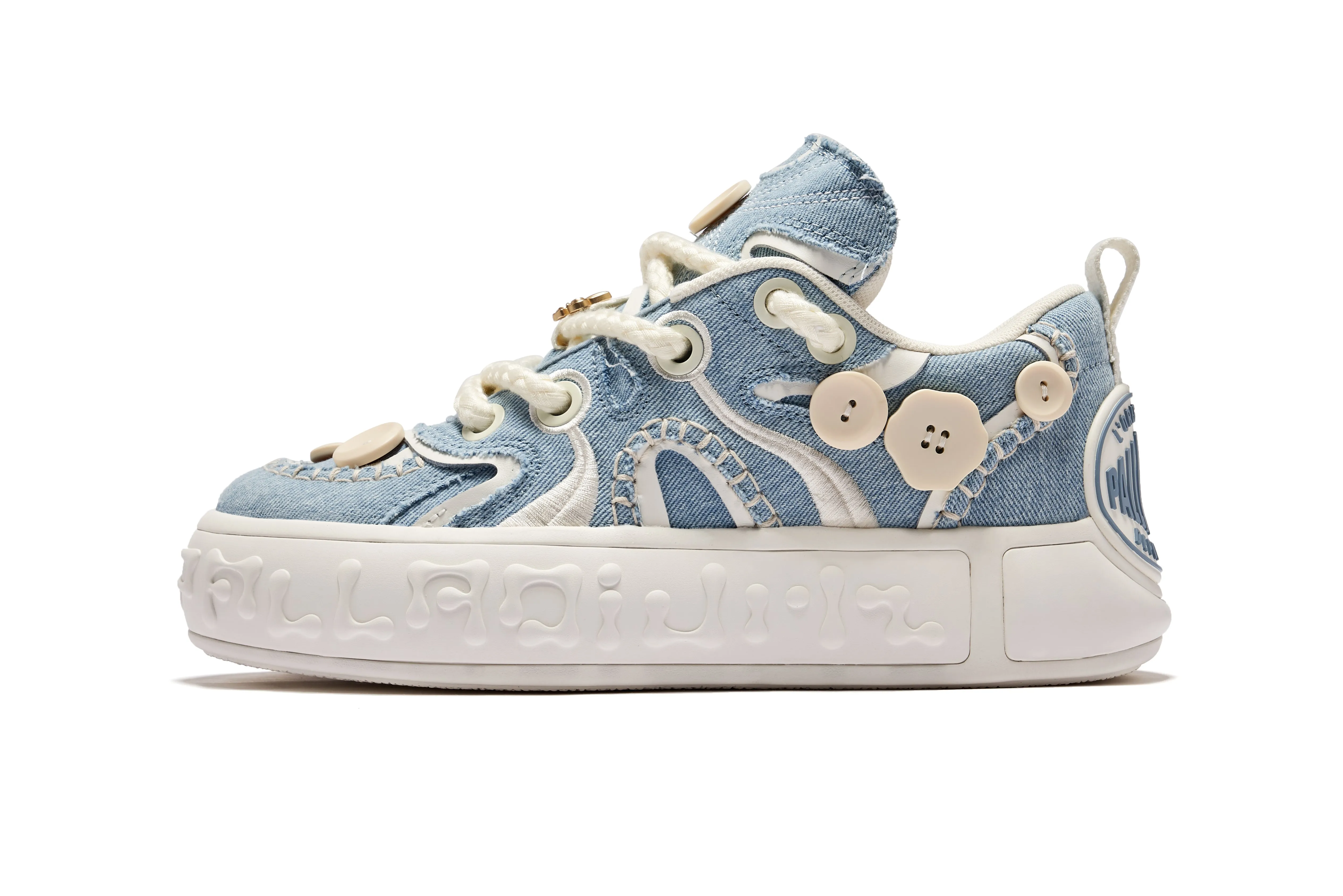 Palladium Button Sneaker denim