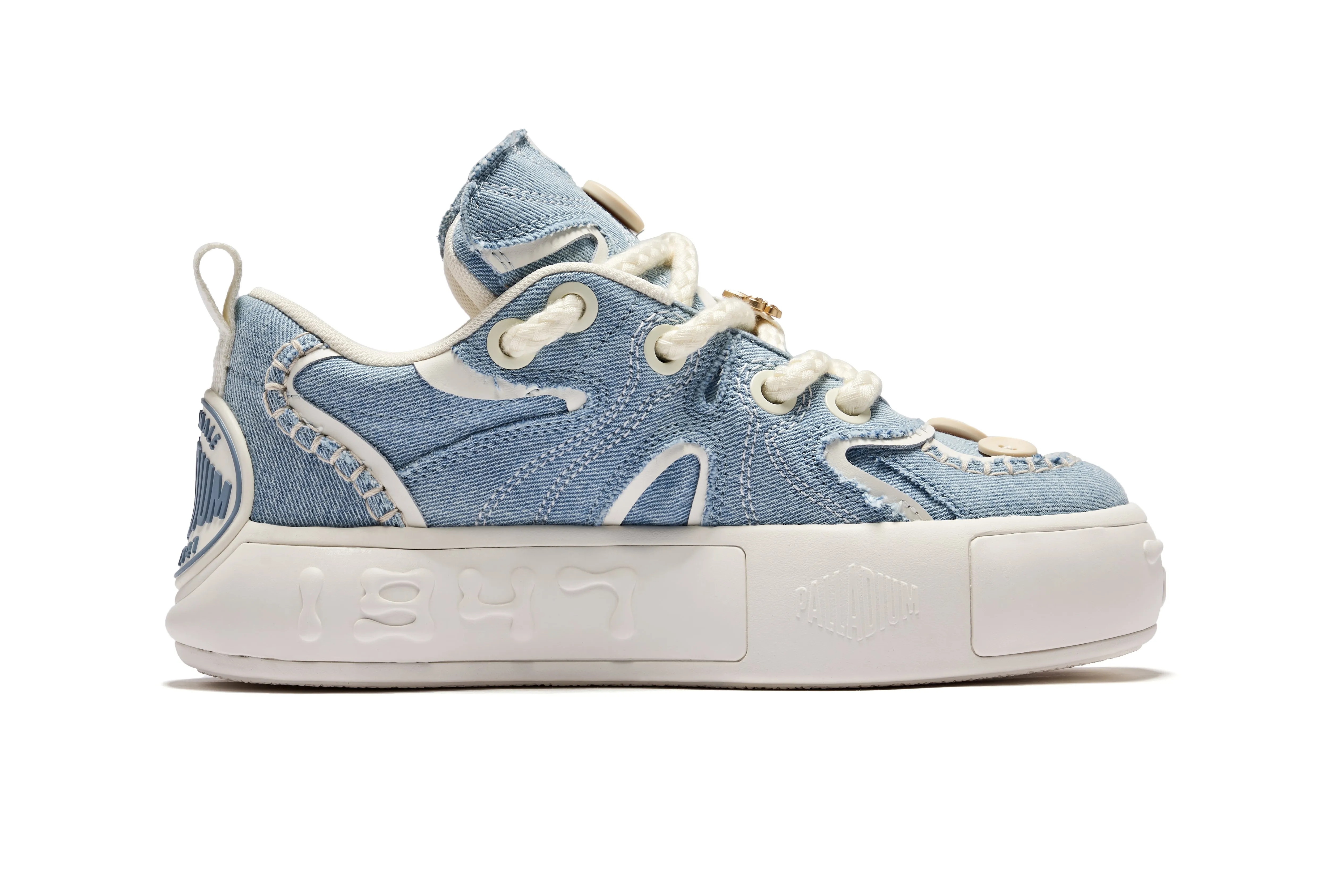 Palladium Button Sneaker denim
