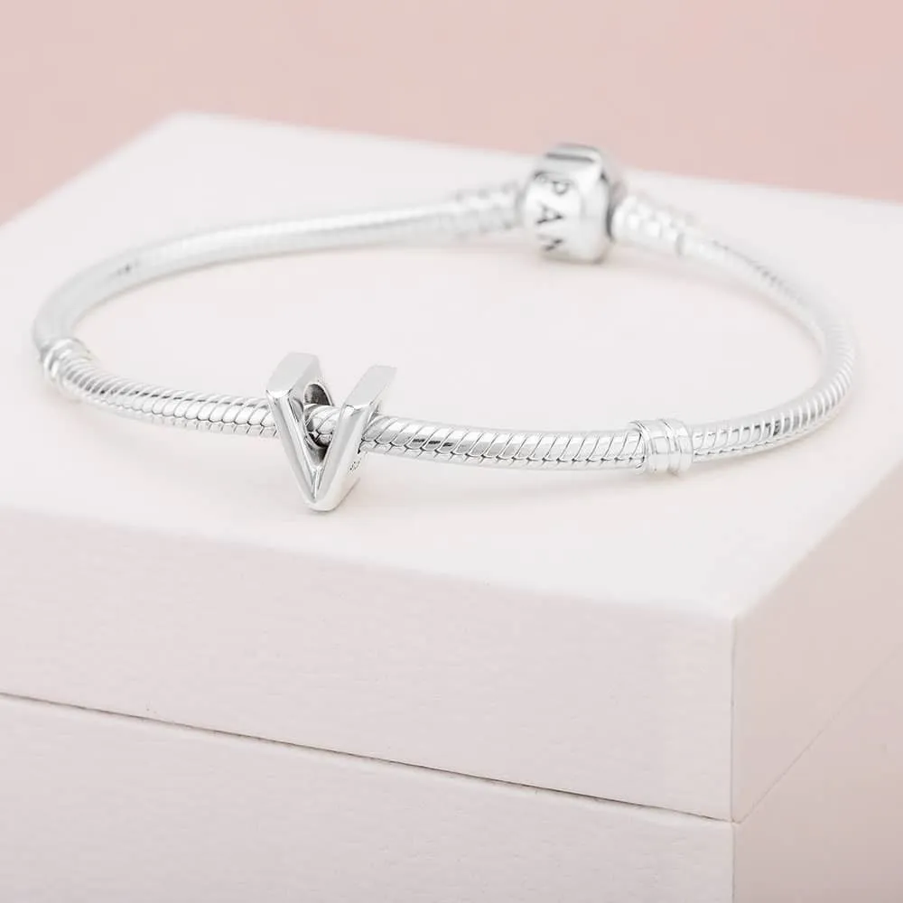 Pandora Letter V Charm