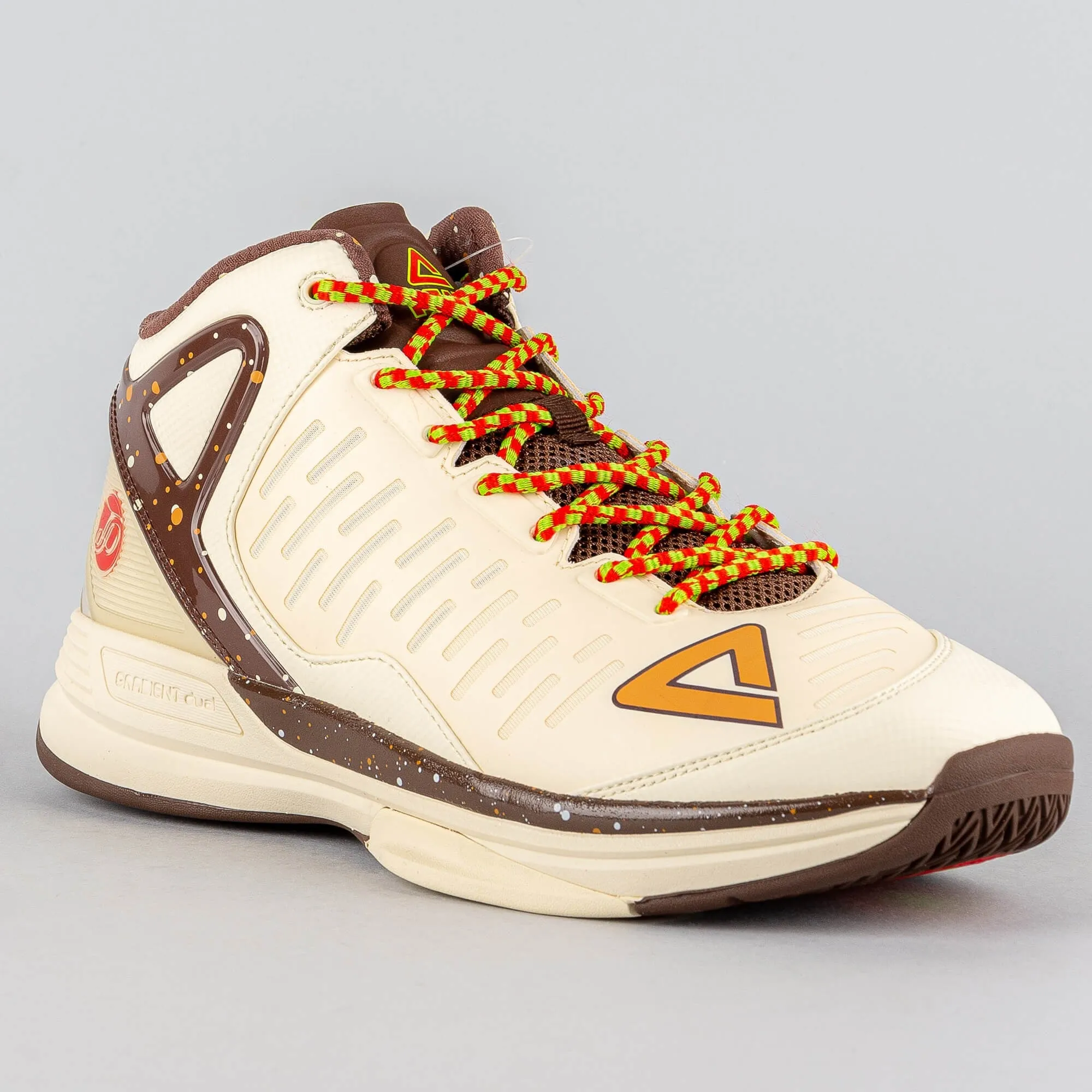 Peak Basketball Shoes Tony Parker TP9-II Christmas PE Cream/Brown