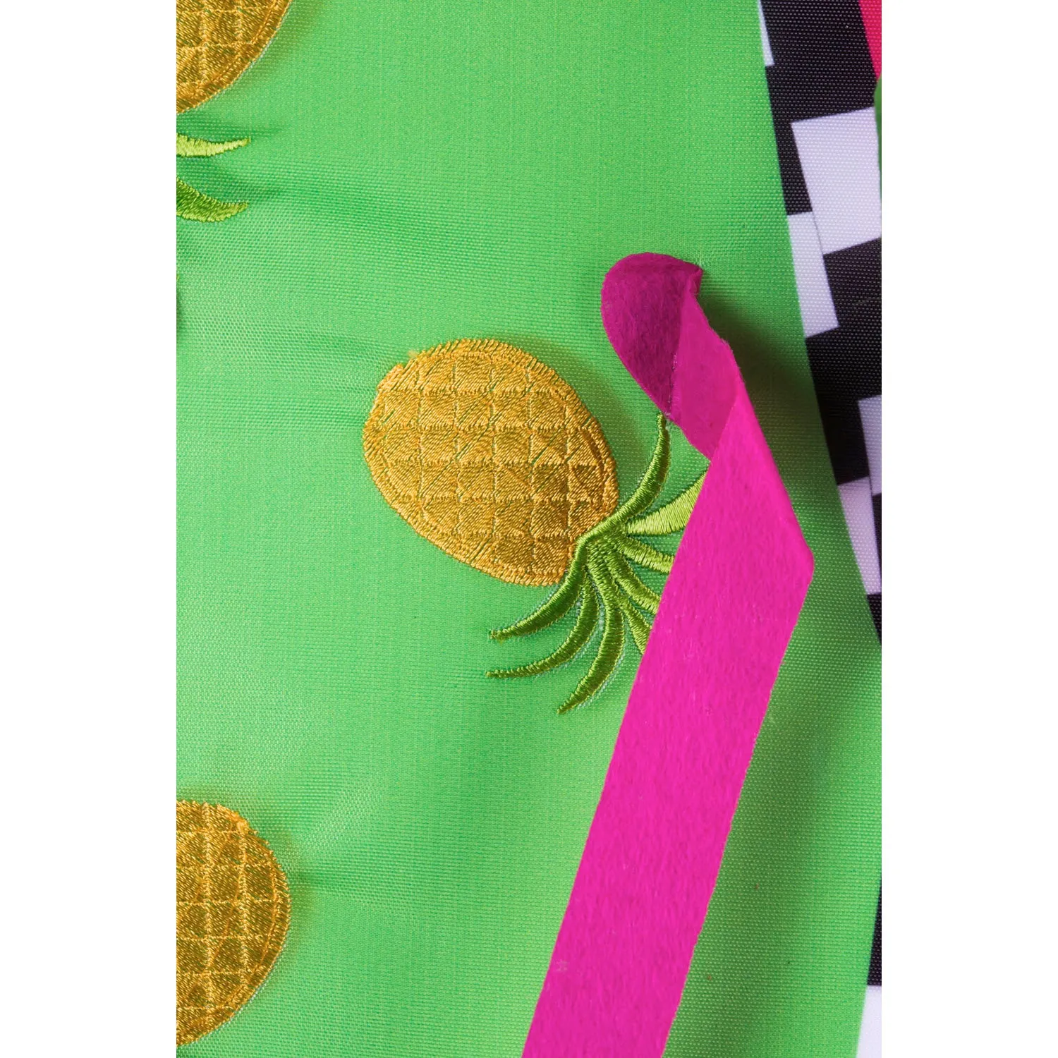 Pineapple Flip Flops Garden Applique Flag,168931bl