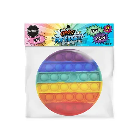 Pop It Fidget Toy - Rainbow Circle