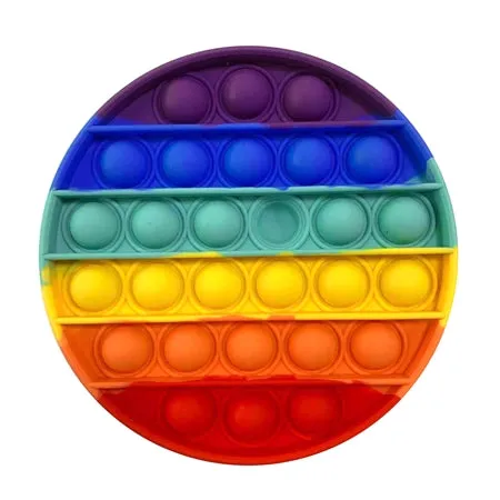 Pop It Fidget Toy - Rainbow Circle