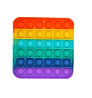 Pop It Fidget Toy - Rainbow Square