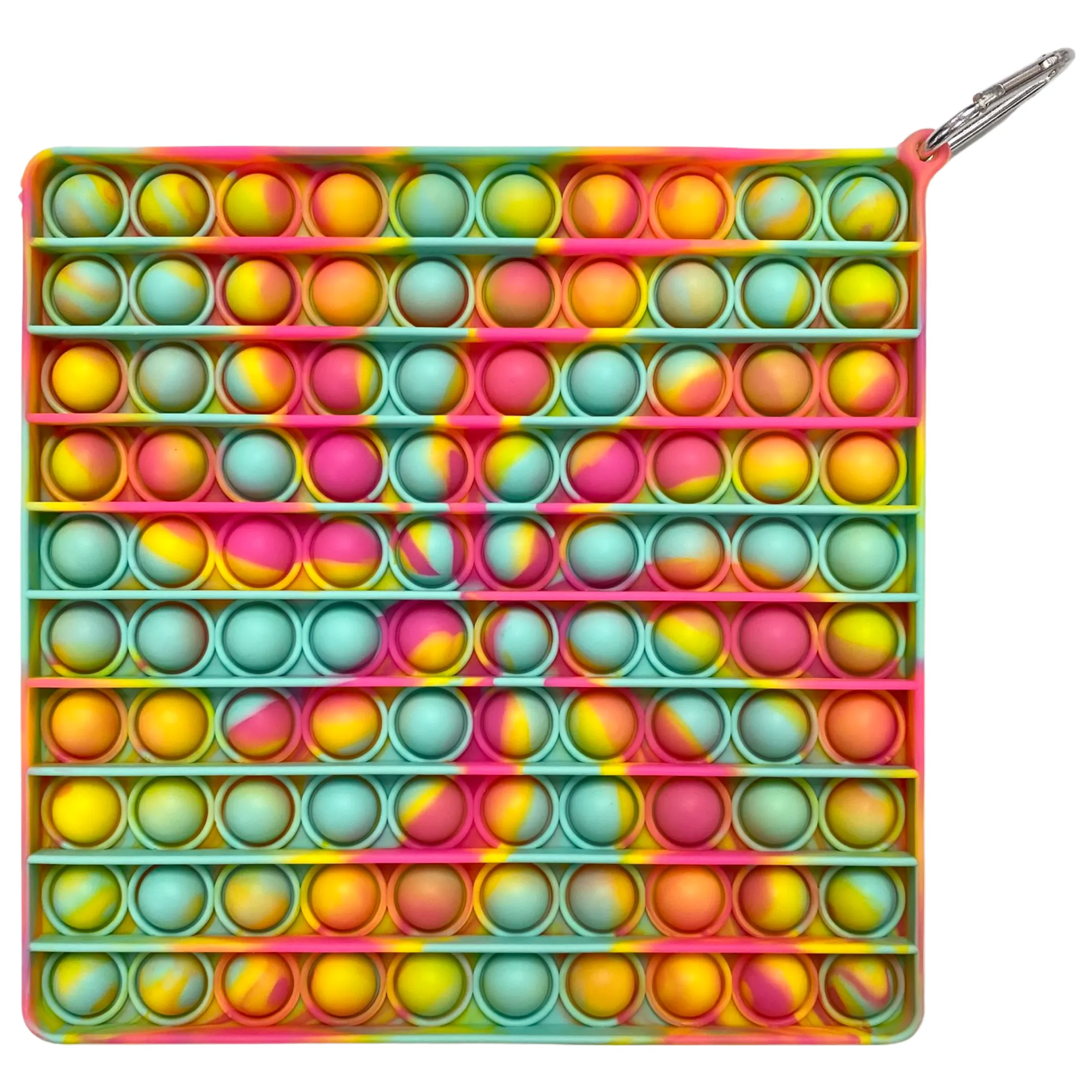 Pop It Jumbo Neon Tie Dye Square Fidget Toy