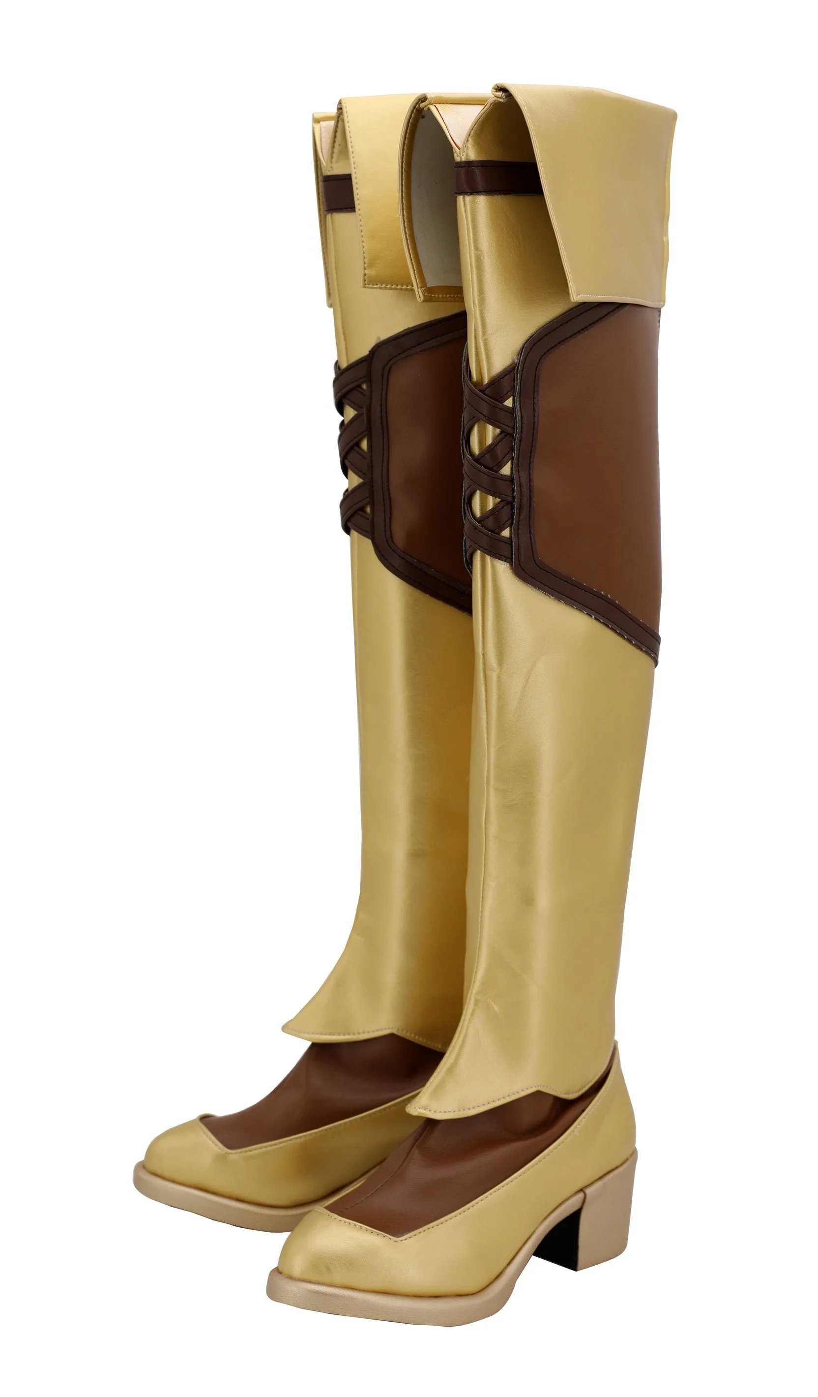 Raphtalia Cospaly Yellow Shoes Boots Halloween Costumes Accessory Custom Made