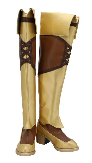 Raphtalia Cospaly Yellow Shoes Boots Halloween Costumes Accessory Custom Made