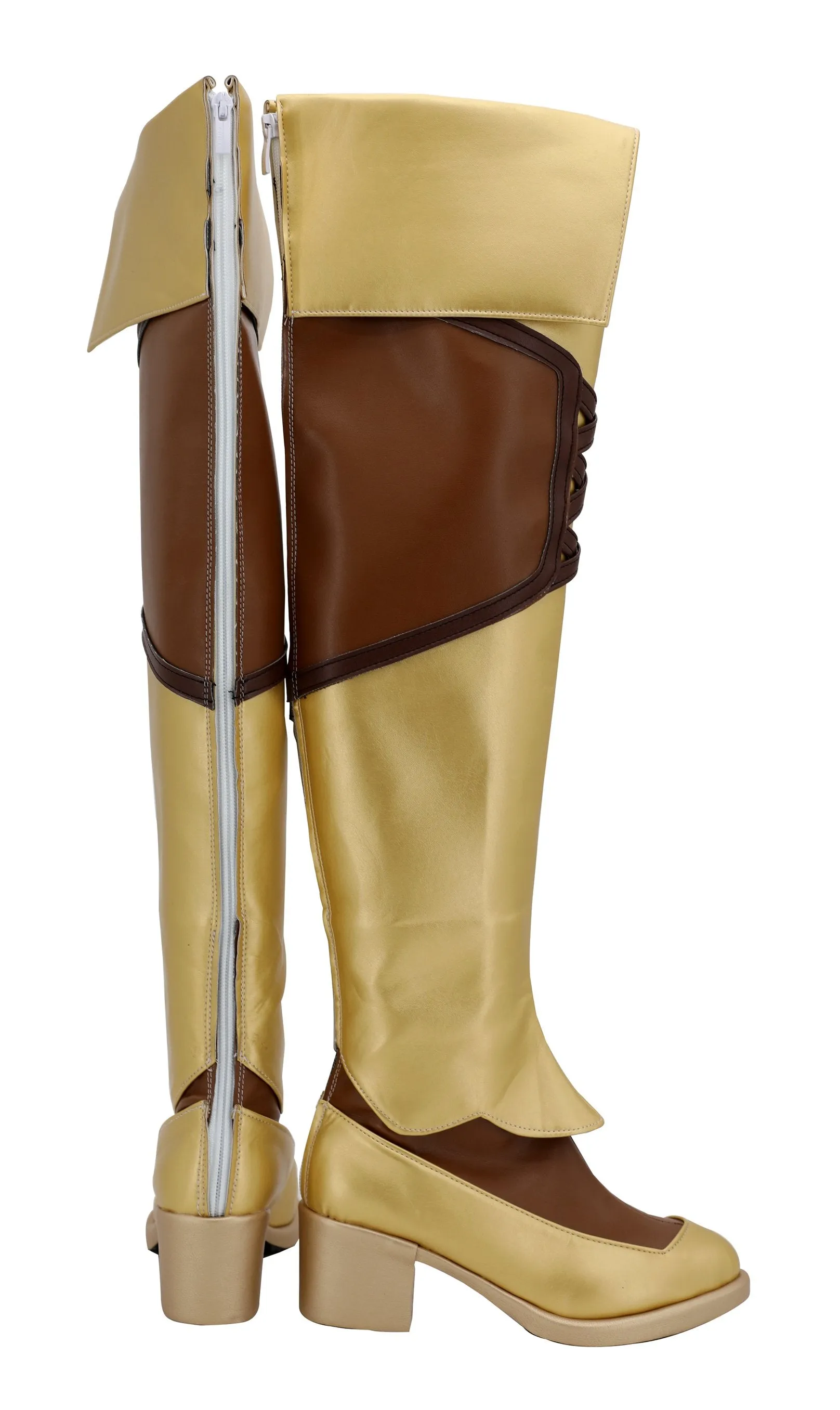 Raphtalia Cospaly Yellow Shoes Boots Halloween Costumes Accessory Custom Made