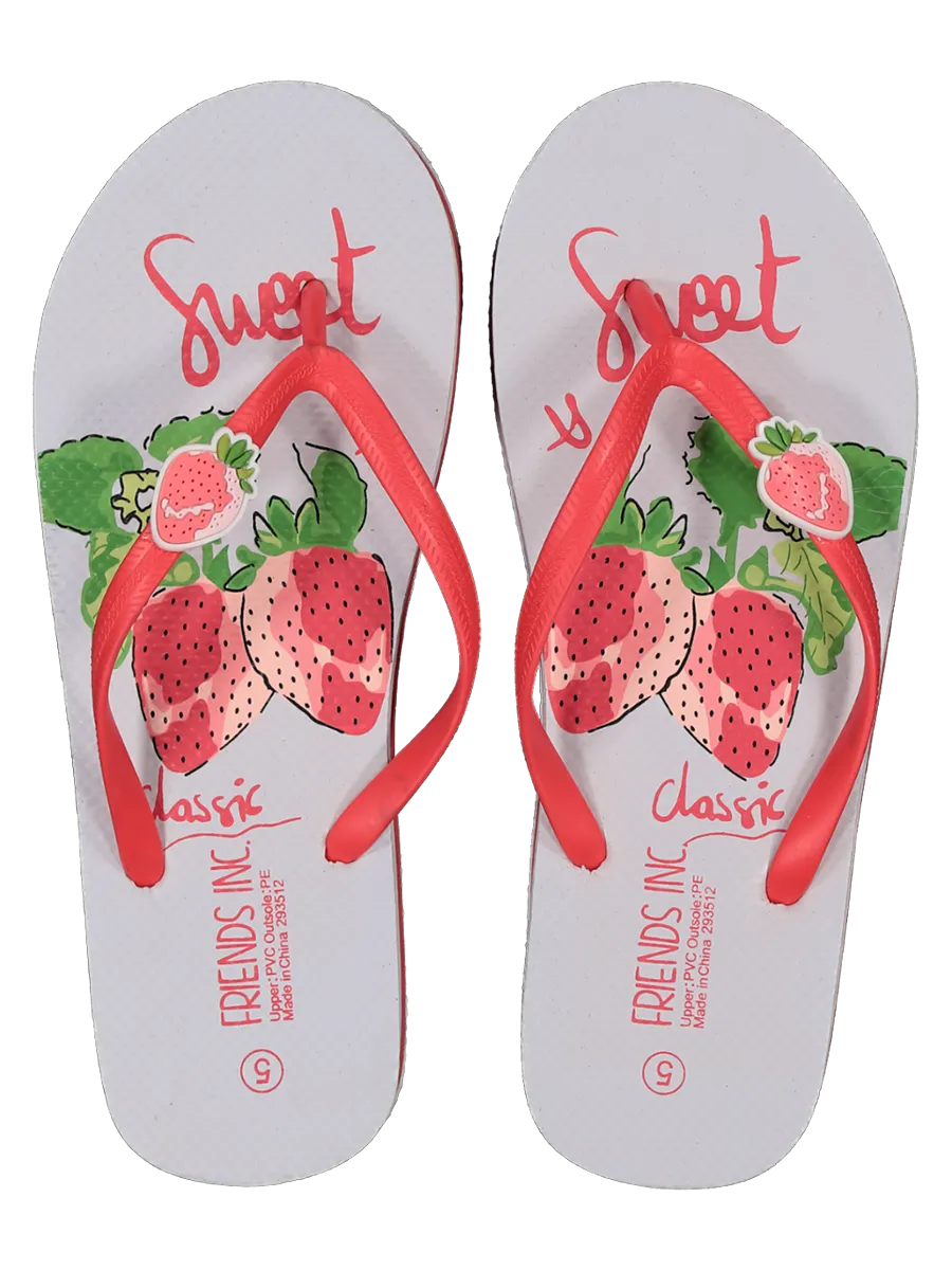 Red Flip Flop Sandals