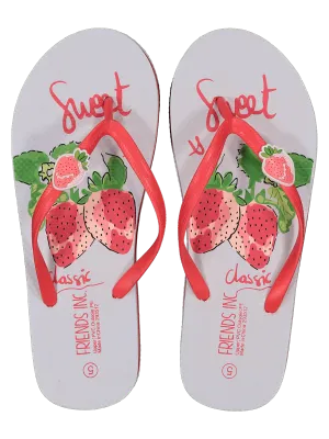 Red Flip Flop Sandals