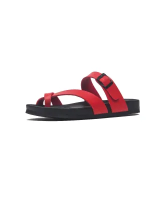 Red Footbed Sandal