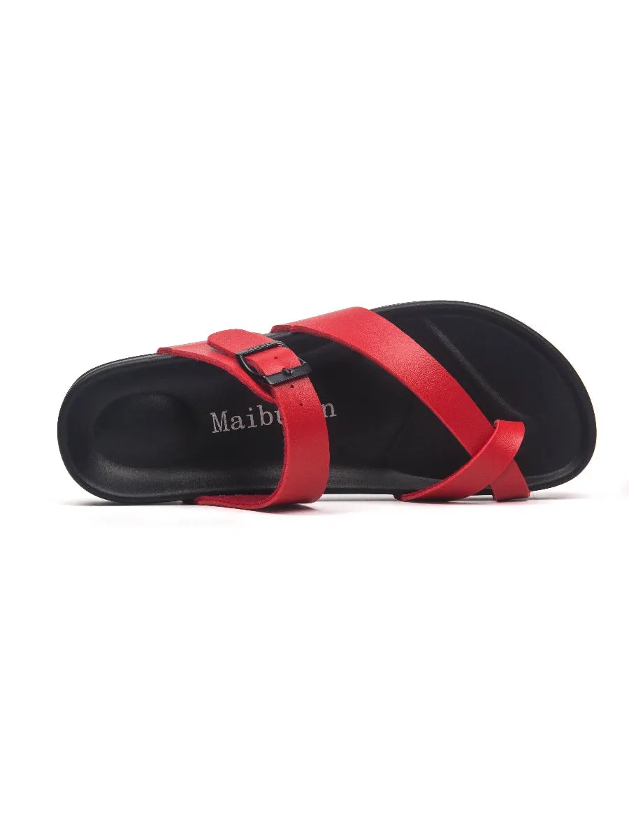 Red Footbed Sandal