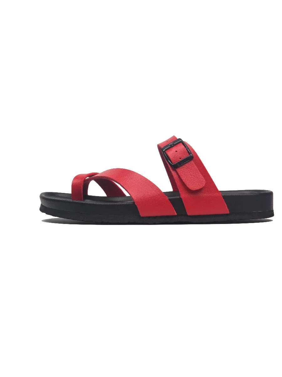 Red Footbed Sandal