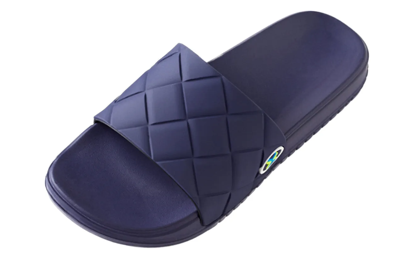 Roxoni Men's Breathable Indoor Outdoor Lightweight Open Toe Sandal Slipper