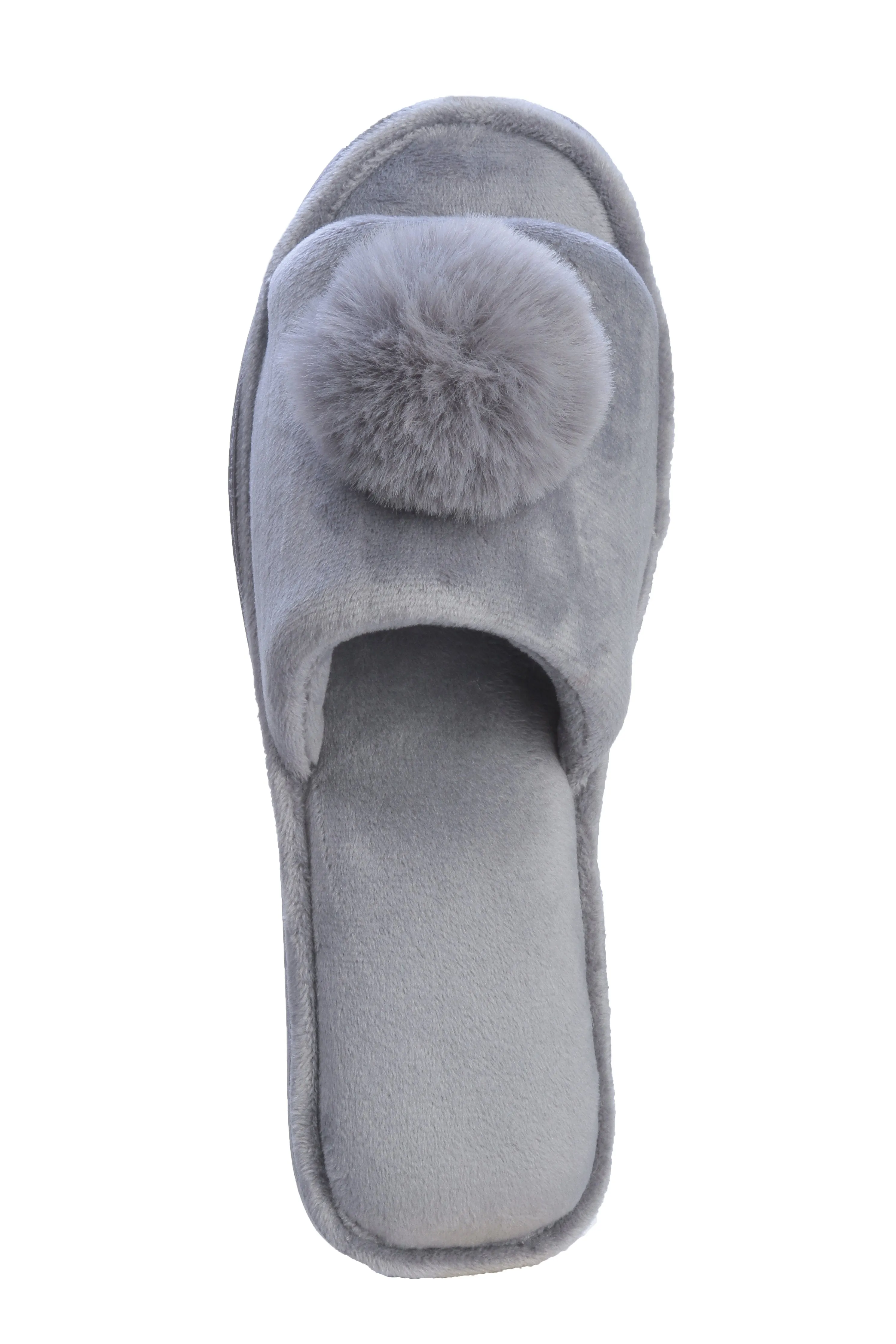 Roxoni Women’s Slippers Lovely Velvet Pom-pom Open Toe House Slides