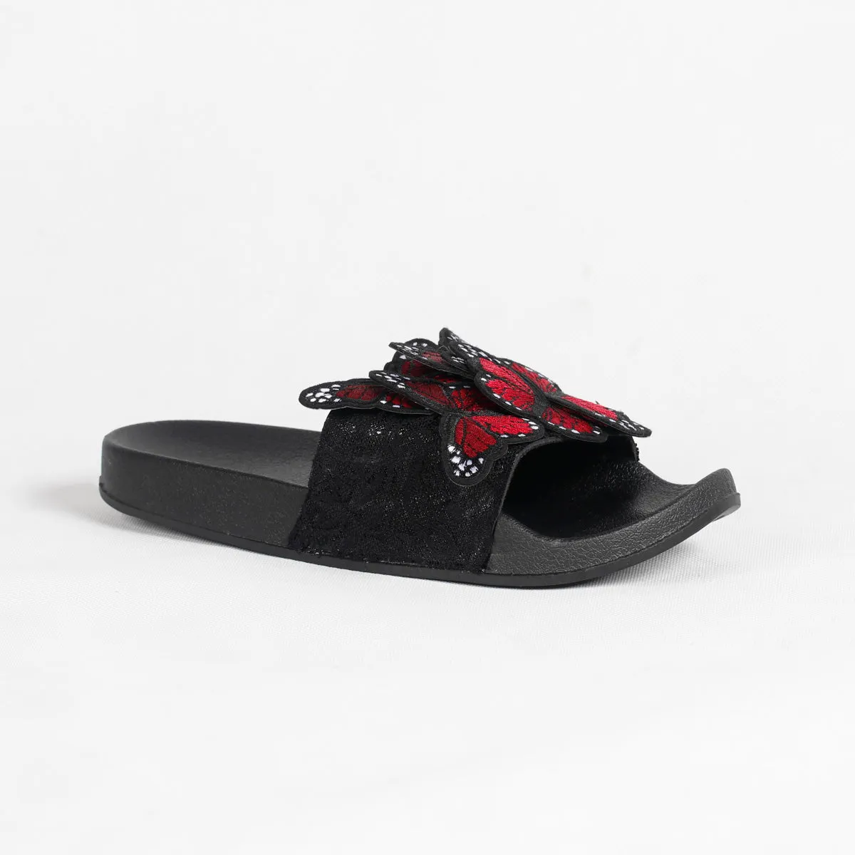 RXFSP Bow Embroidered Butterfly Slipper