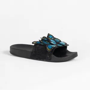 RXFSP Bow Embroidered Butterfly Slipper
