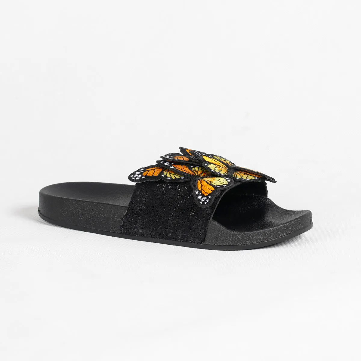 RXFSP Bow Embroidered Butterfly Slipper