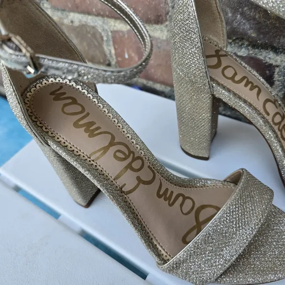 Sam Edelman Yaro Block Heels With Ankle Straps Sz 5.5
