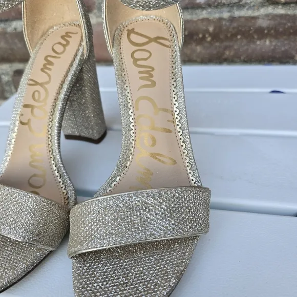 Sam Edelman Yaro Block Heels With Ankle Straps Sz 5.5