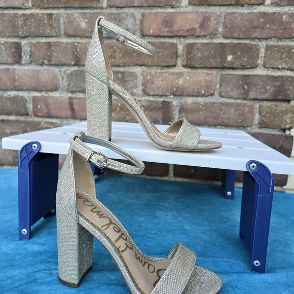 Sam Edelman Yaro Block Heels With Ankle Straps Sz 5.5