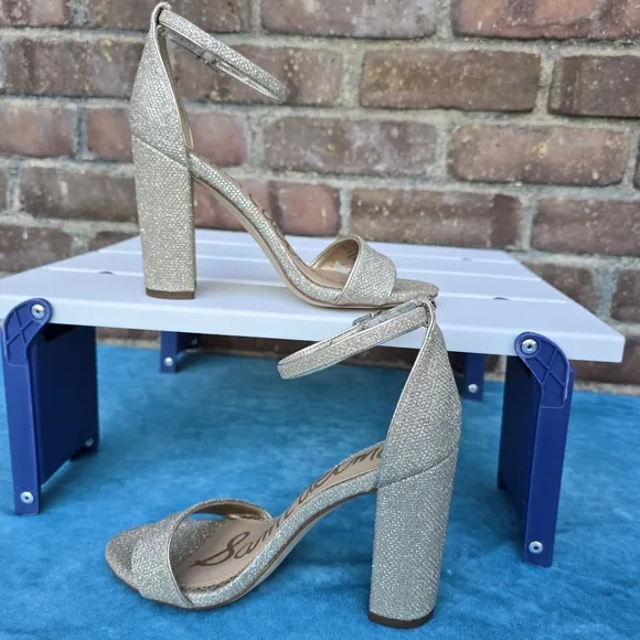 Sam Edelman Yaro Block Heels With Ankle Straps Sz 5.5