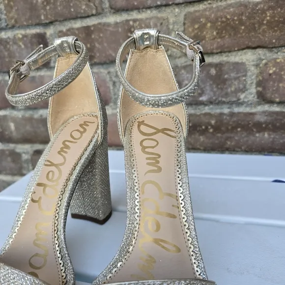 Sam Edelman Yaro Block Heels With Ankle Straps Sz 5.5