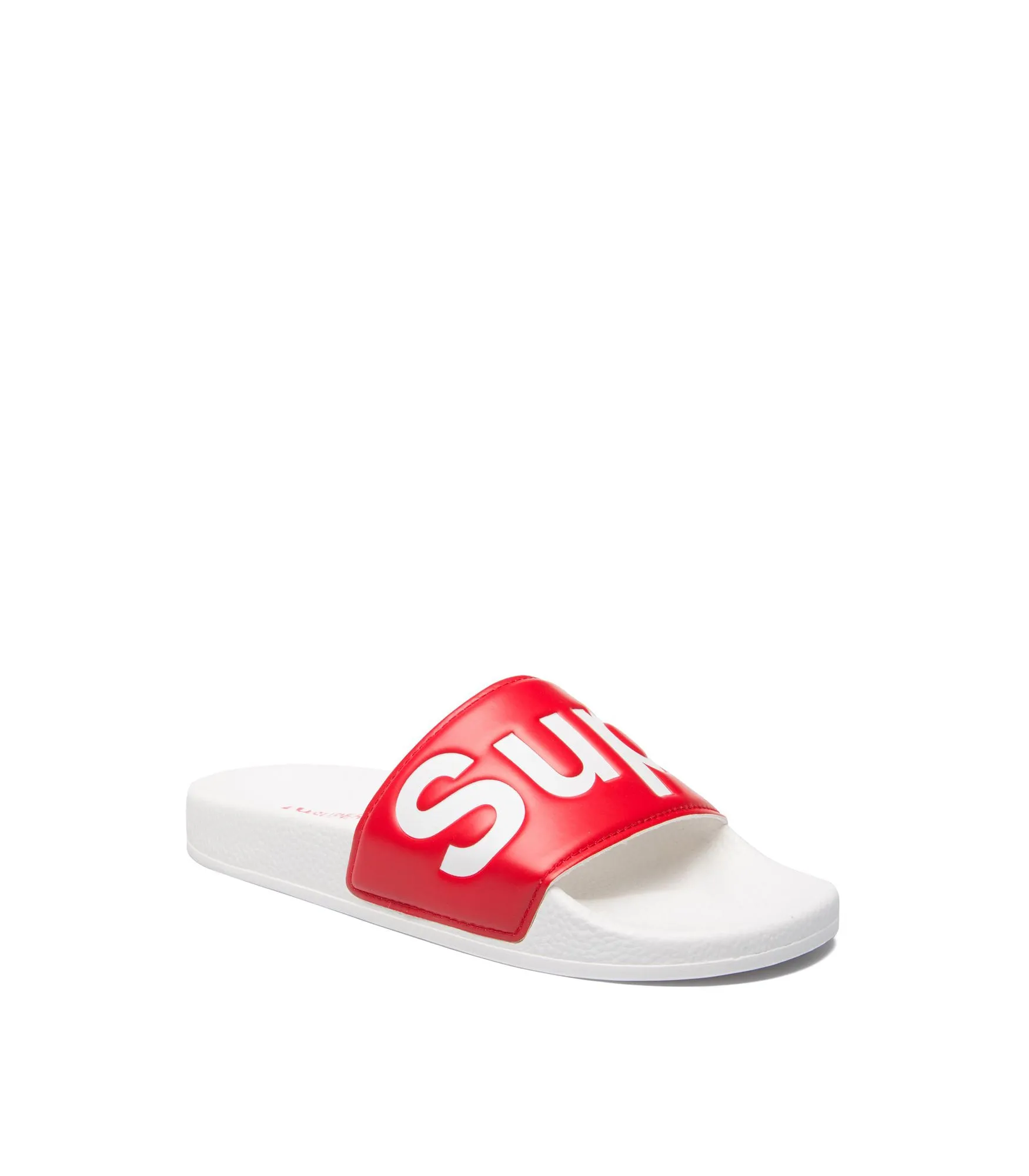 Slippers Slide - White Red