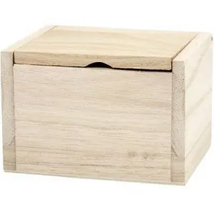 Small Wooden Flip Top Box Lid Storage 10cm To Decorate