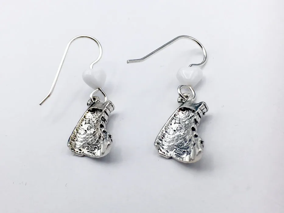 Sterling Silver Ski Boot dangle earrings-boots, skiing-snow, downhill,winter