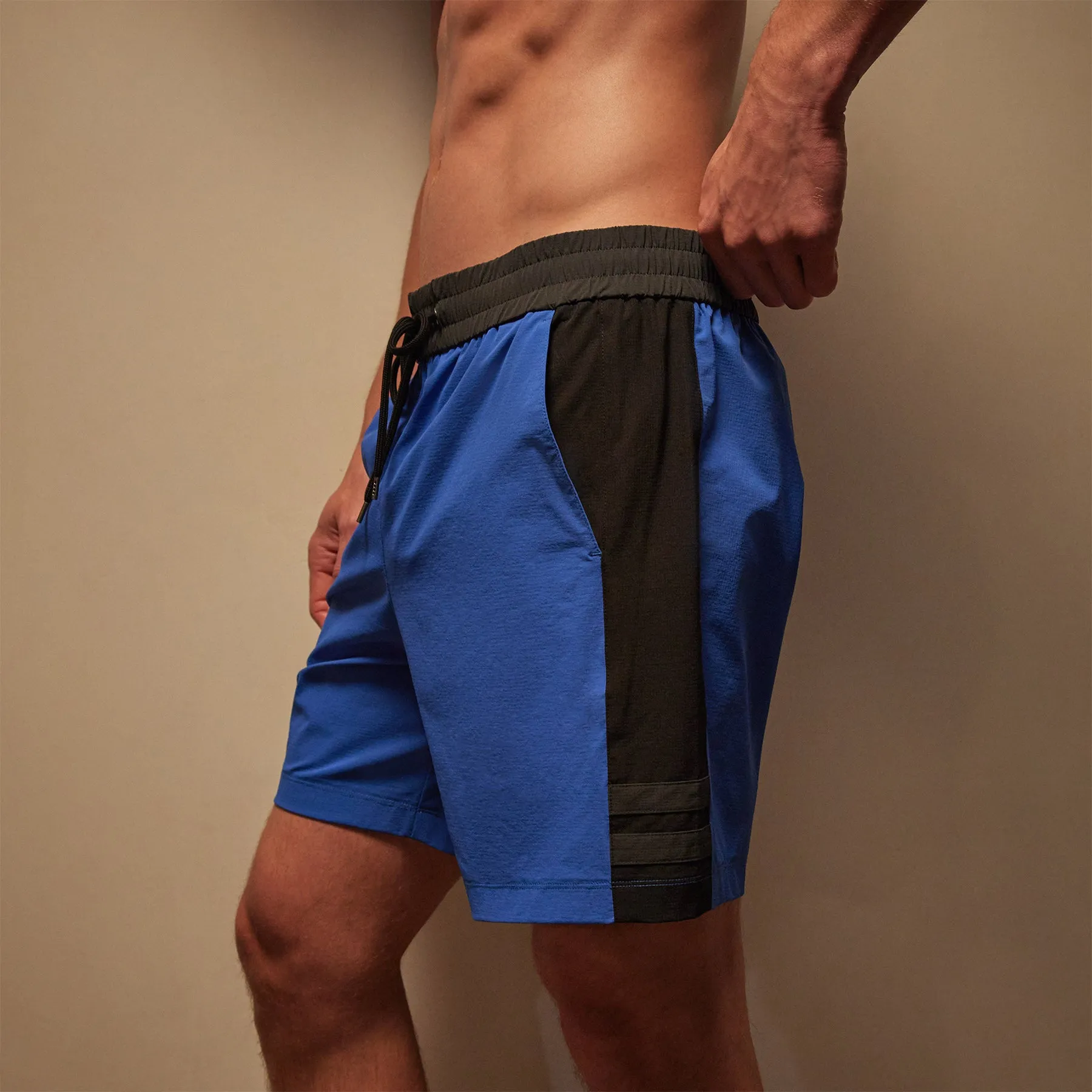 Stretch Rip Stop Sport Short - Baltic Blue/Black/Carbon