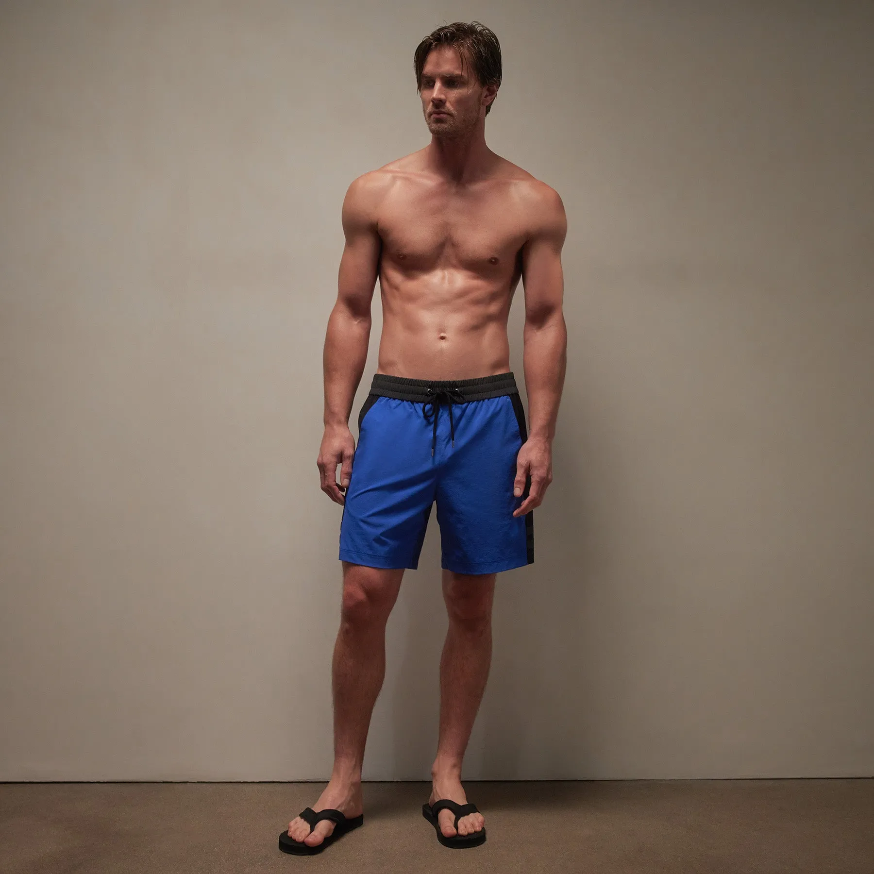Stretch Rip Stop Sport Short - Baltic Blue/Black/Carbon