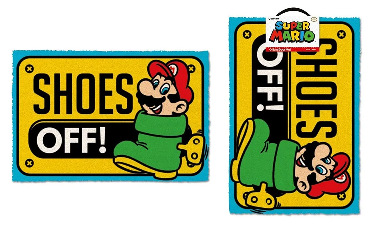 Super Mario - Shoes Off - Fußmatte