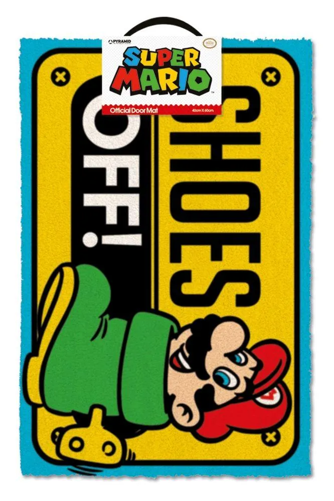 Super Mario - Shoes Off - Fußmatte