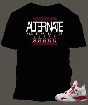 T Shirt To Match Retro Air Jordan 4 Alternate 89 Shoe