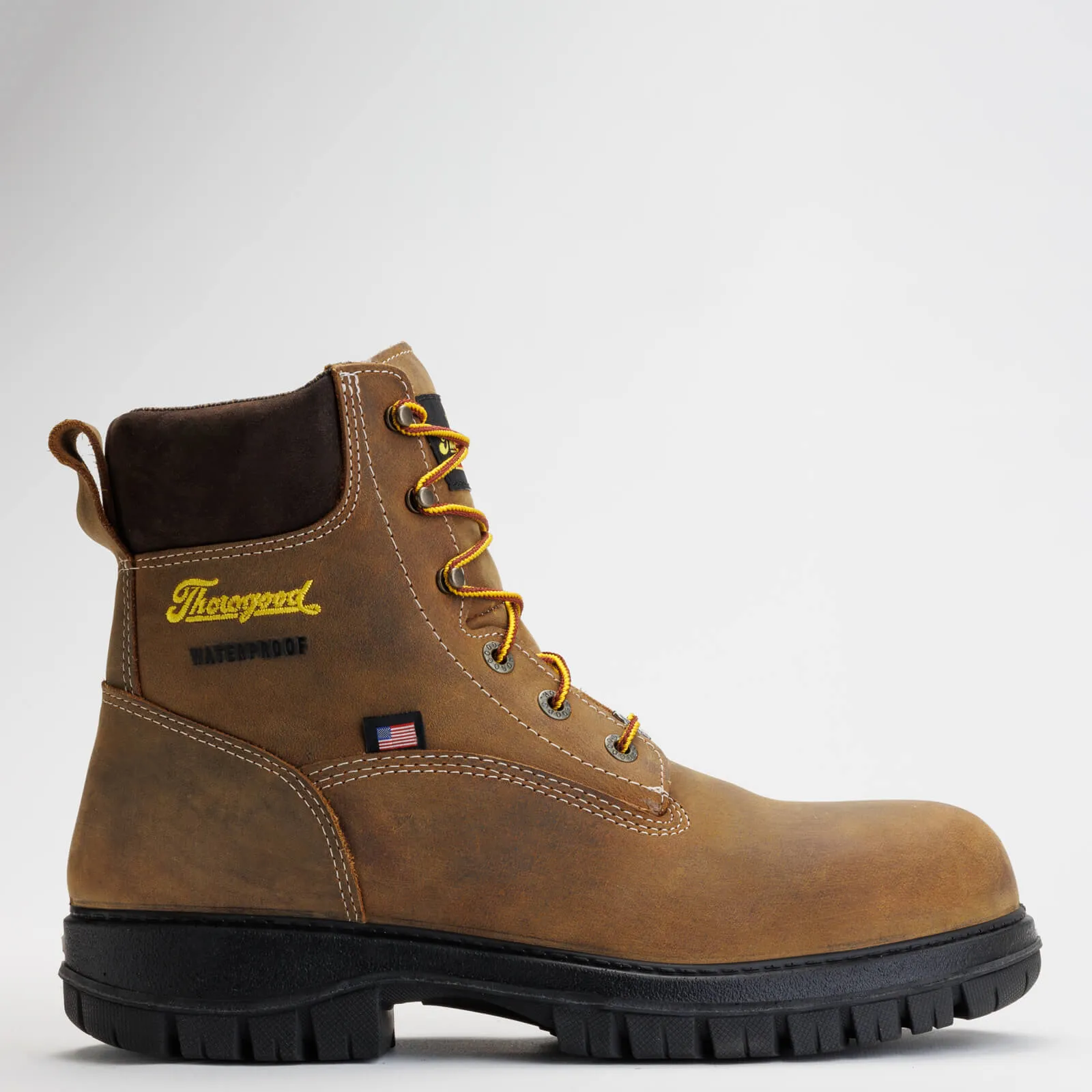 Thorogood Men's Genesis Series 6" Safety Toe Waterproof Work Boot -Chestnut- 804-4149