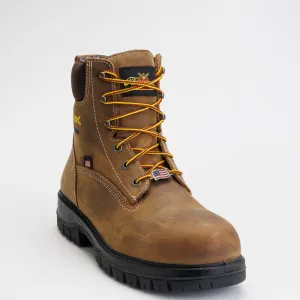Thorogood Men's Genesis Series 6" Safety Toe Waterproof Work Boot -Chestnut- 804-4149