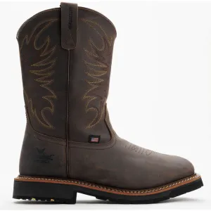 Thorogood Men's Western 11" Square Toe Waterproof Slip Resist Work Boot -Horse- 814-4337