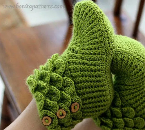 Trio Crocodile Stitch Boot Crochet Patterns - PF