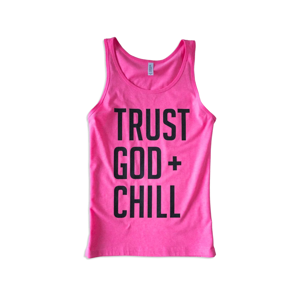 Trust God   Chill Adult Jersey Tank