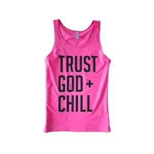 Trust God   Chill Adult Jersey Tank